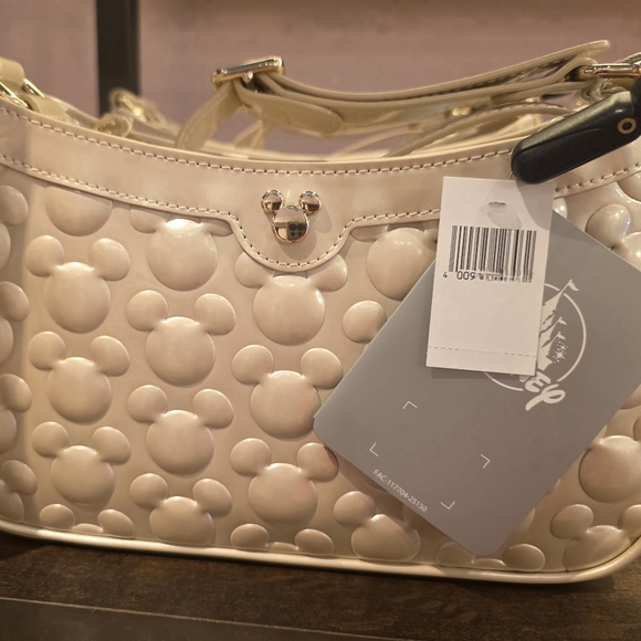 Disney Parks Mickey Mouse Icon Purse Platinum Gold